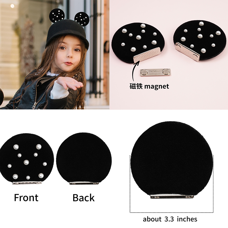 Diy Mouse Electronics - 1 Pairs3.3'' Velvet Magnet Fetachable Mouse