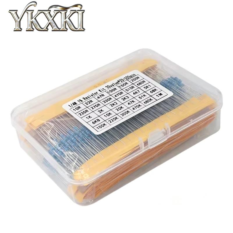 Resistor Kit 1 4W - 300pcs 600pcs 820pcs 1/4W 1% Metal