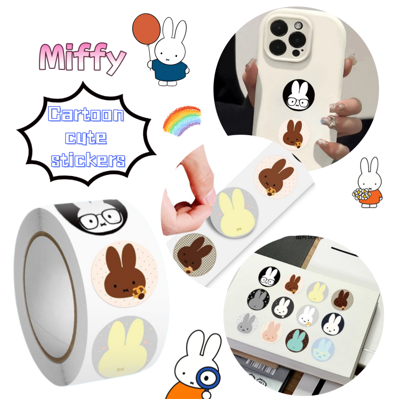 Diy Q - Miffy Rabbit Q Edition Roll Stickers