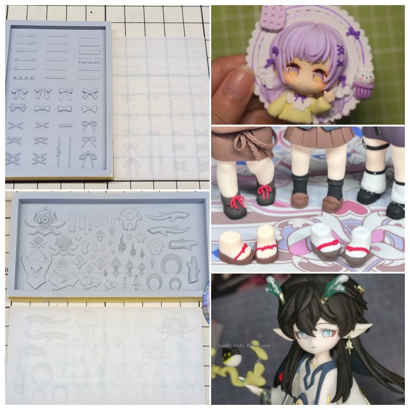 Diy Q - Clay Doll Q Version Shoelaces/clothing Ornaments