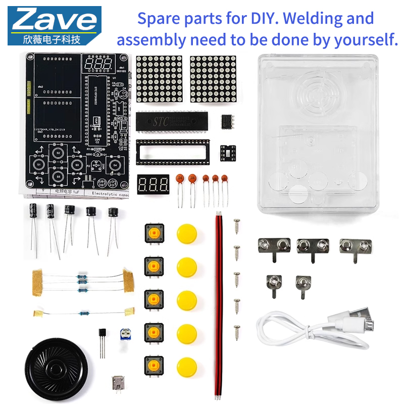 Diy Electronics Game - Pixel Game Console Making Kit: 51