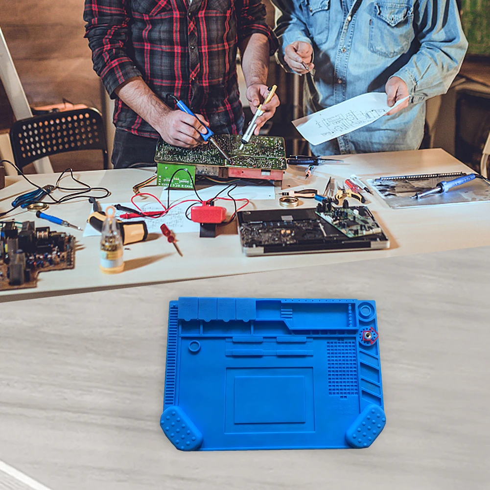 Diy Electronics Workstation - A-500 Soldering Station Mat Silicone Work