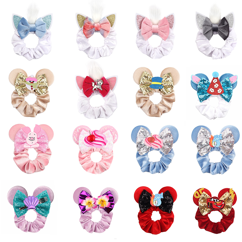 Diy Mouse Electronics - New Mouse Ears Velvet Scrunchies Hairband