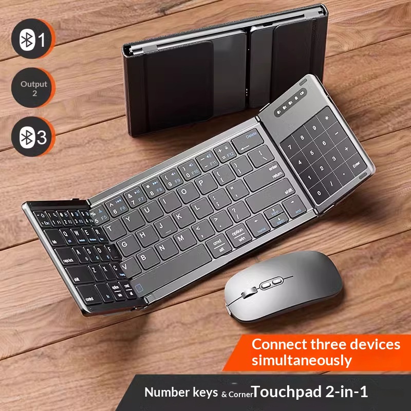Diy Mouse Electronics - Mengzu Tri Fold Wireless Bluetooth Keyboard