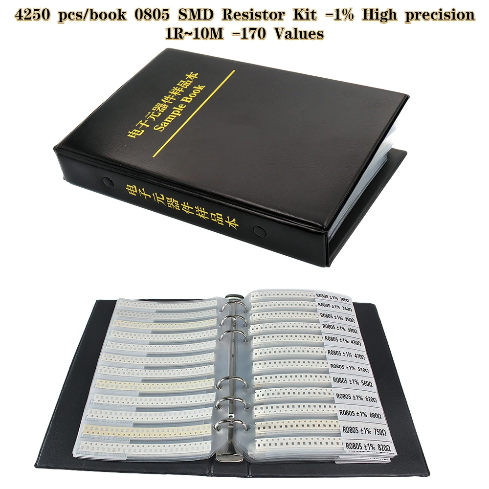 4250PCS 0805 SMD Resistor Book - Diy Electronics Book review and price