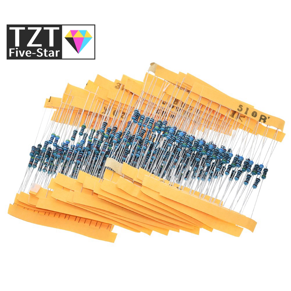 TZT 1Pack 300Pcs 10 -1M Ohm 1/ - Resistor Kit 1 4W review and price