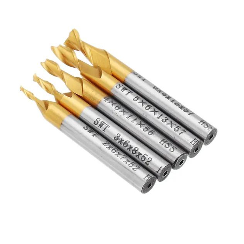 5Pcs 2 Flute End Milling Cutte - Diy Cnc Router Electronics review and price