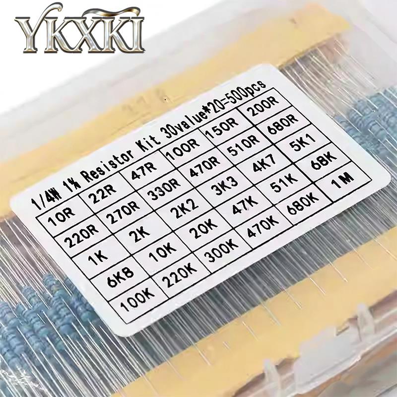 300pcs 600pcs 820pcs 1/4W 1% M - Resistor Kit 1 4W review and price