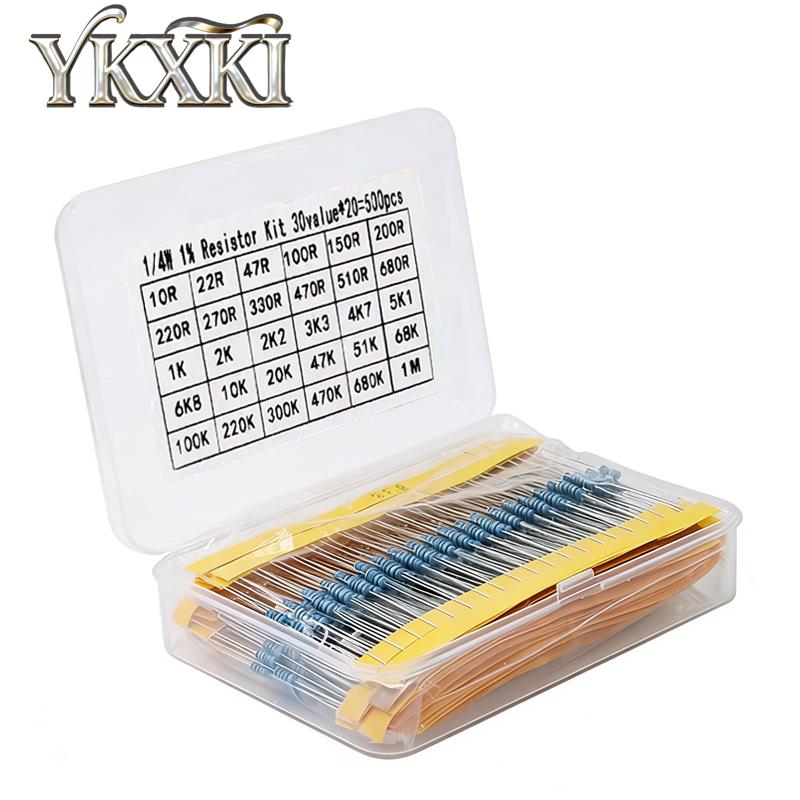 300pcs 600pcs 820pcs 1/4W 1% M - Resistor Kit 1 4W review and price