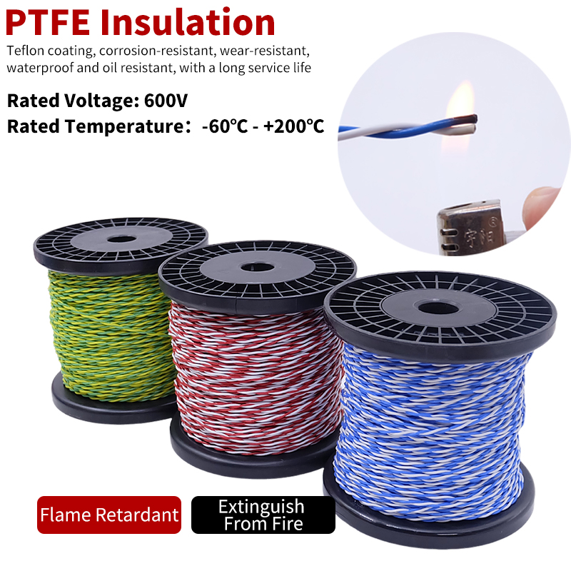 PTFE Wire AFS200 2pins 26/25/2 - Diy Electronics Music review and price