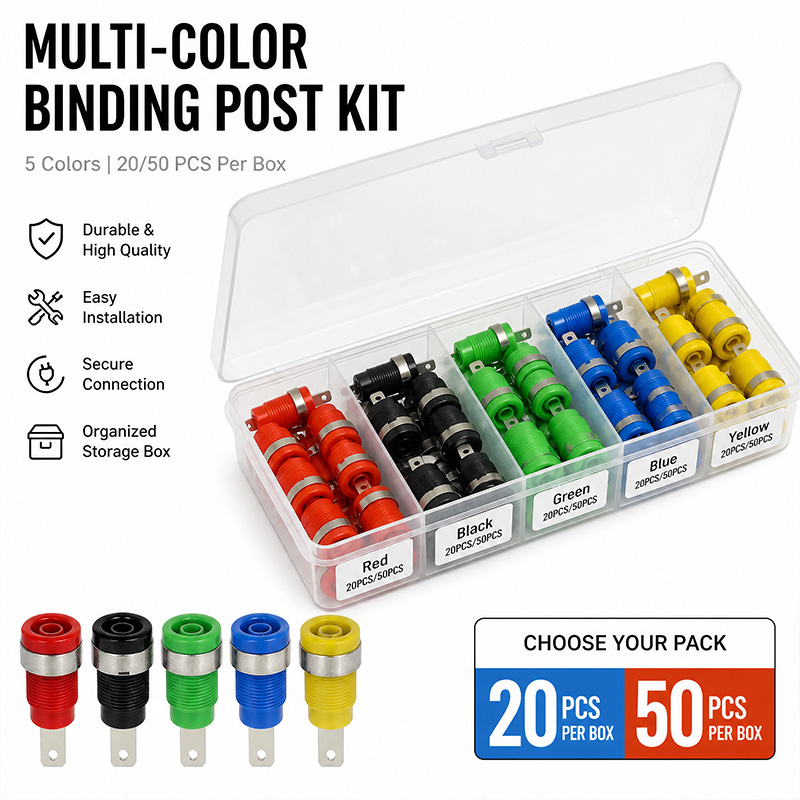 Multi-Color Binding Post Kit 2 - Diy Audio Electronics Kit review and price