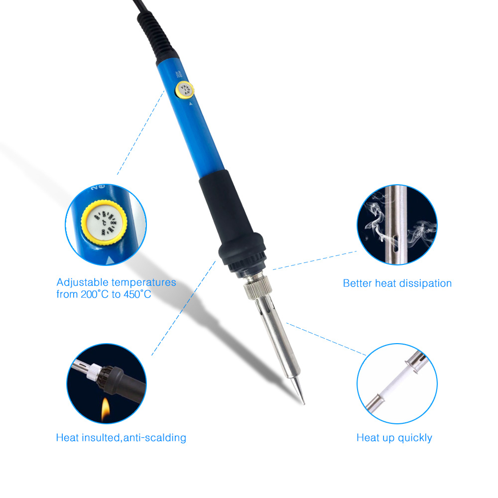 60W Soldering Iron Electric 22 - Diy Electronics Bench review and price