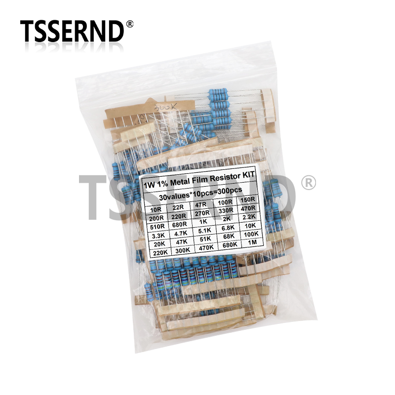 300PCS 1/4W 1/2W 1W 1% Metal F - Resistor Kit 1 4W review and price