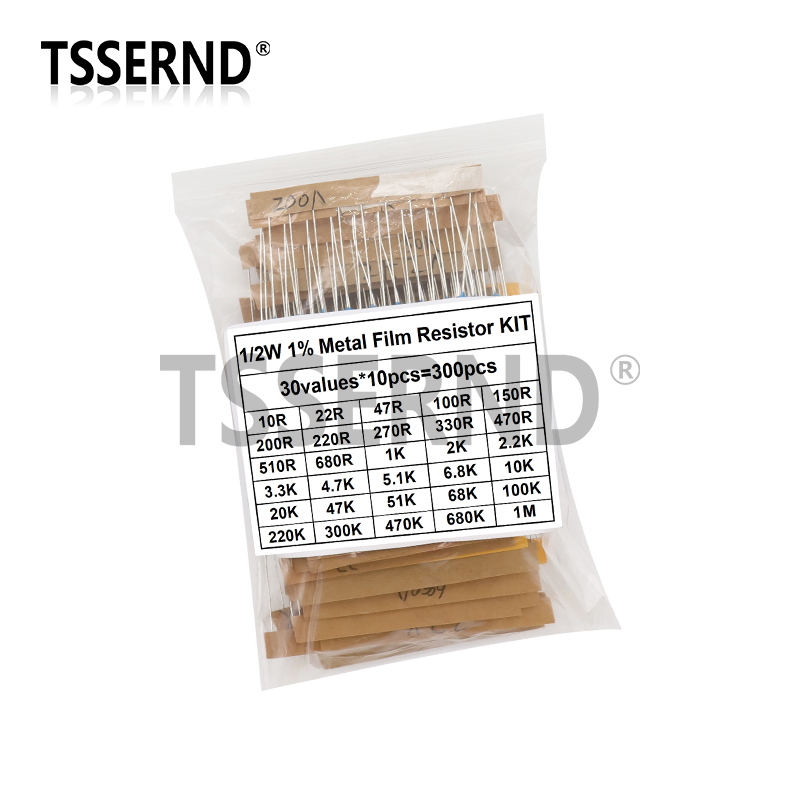 300PCS 1/4W 1/2W 1W 1% Metal F - Resistor Kit 1 4W review and price
