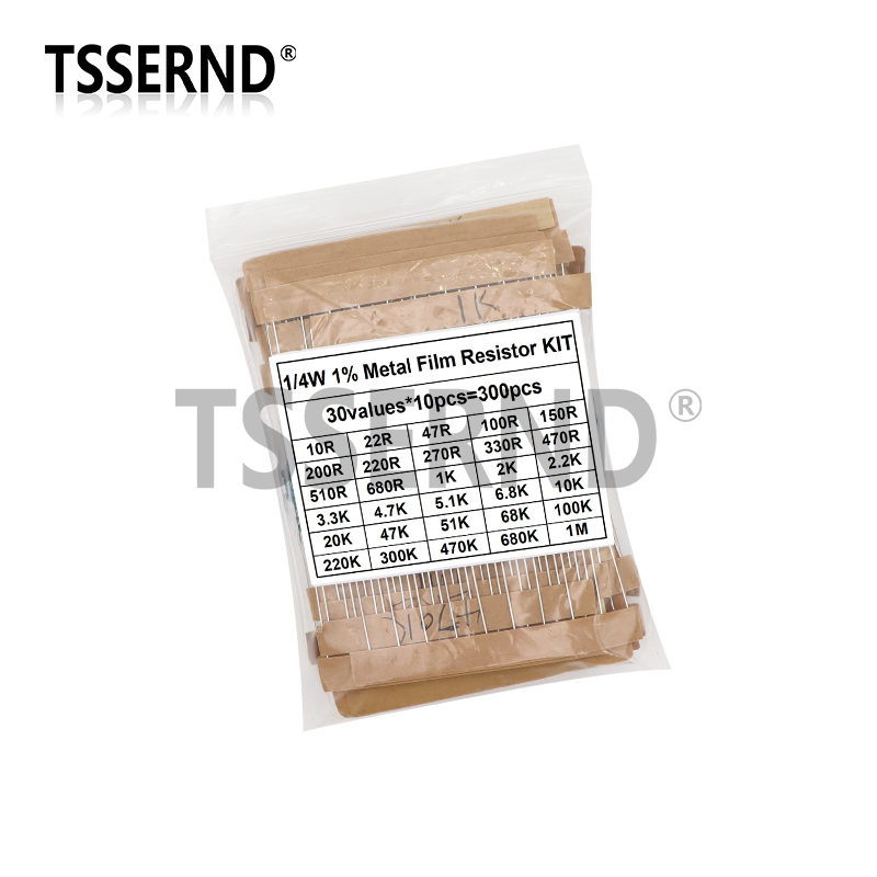 300PCS 1/4W 1/2W 1W 1% Metal F - Resistor Kit 1 4W review and price
