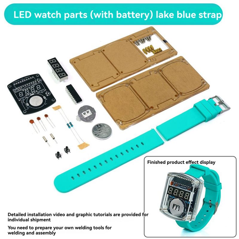 2X DIY Watch LED Watch Electro - Diy Electronics Watch review and price