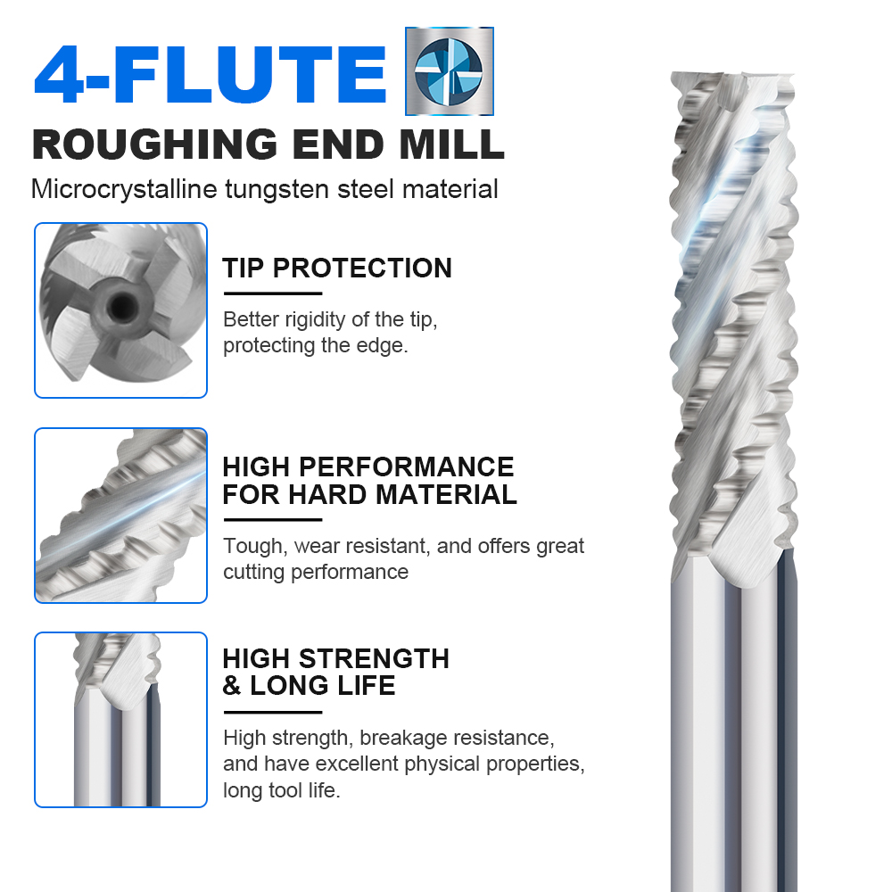 XCAN Roughing End Mill HSS Mil - Diy Cnc Router Electronics review and price
