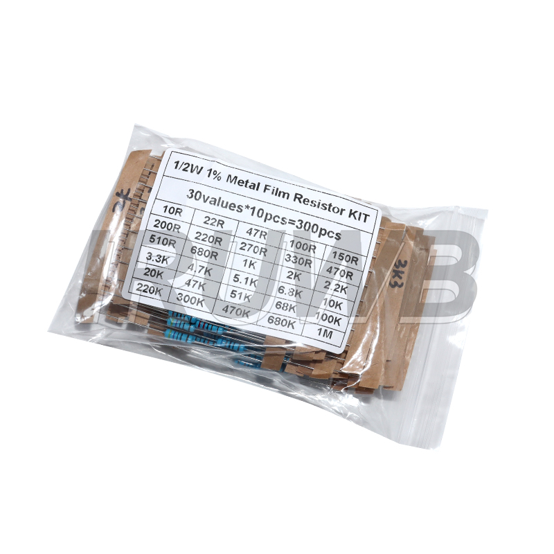 300PCS 1/4W 1/2W 1W Resistance - Resistor Kit 1 4W review and price