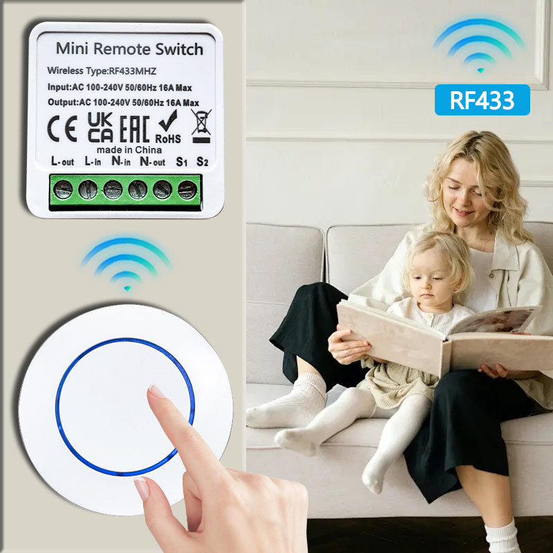 433HMz Wireless Light Switch 1 - Diy Electronics Button review and price