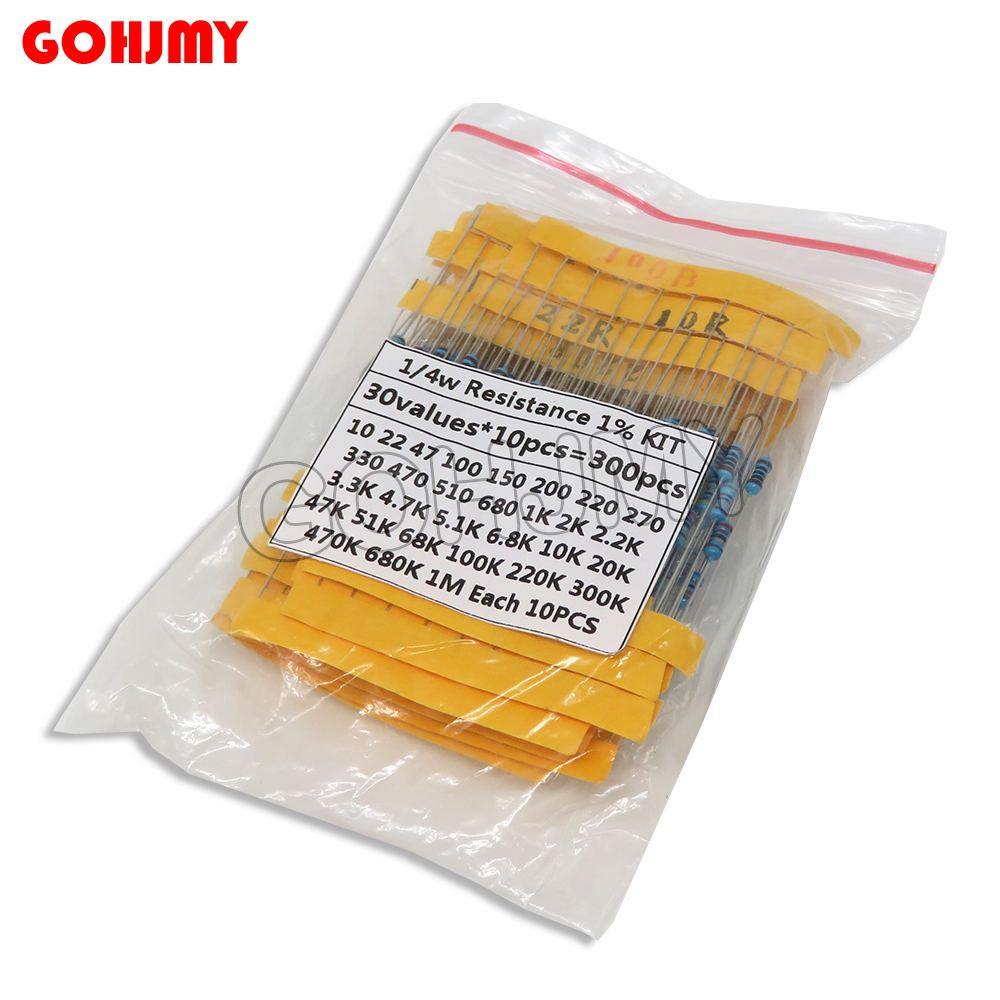 30 Kinds 1/4W Resistance 1% Me - Resistor Kit 1 4W review and price