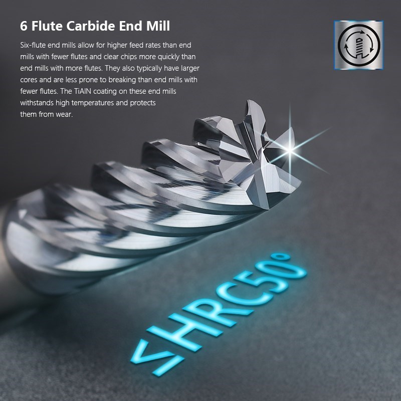 XCAN 4-16mm 6 Flutes Milling C - Diy Cnc Router Electronics review and price
