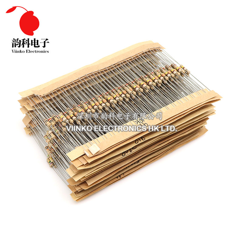 860pcs 1/4W Carbon Film Resist - Resistor Kit 1 4W review and price