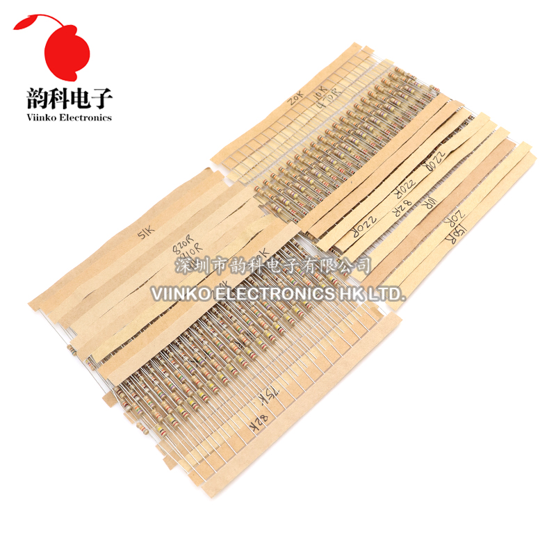 860pcs 1/4W Carbon Film Resist - Resistor Kit 1 4W review and price