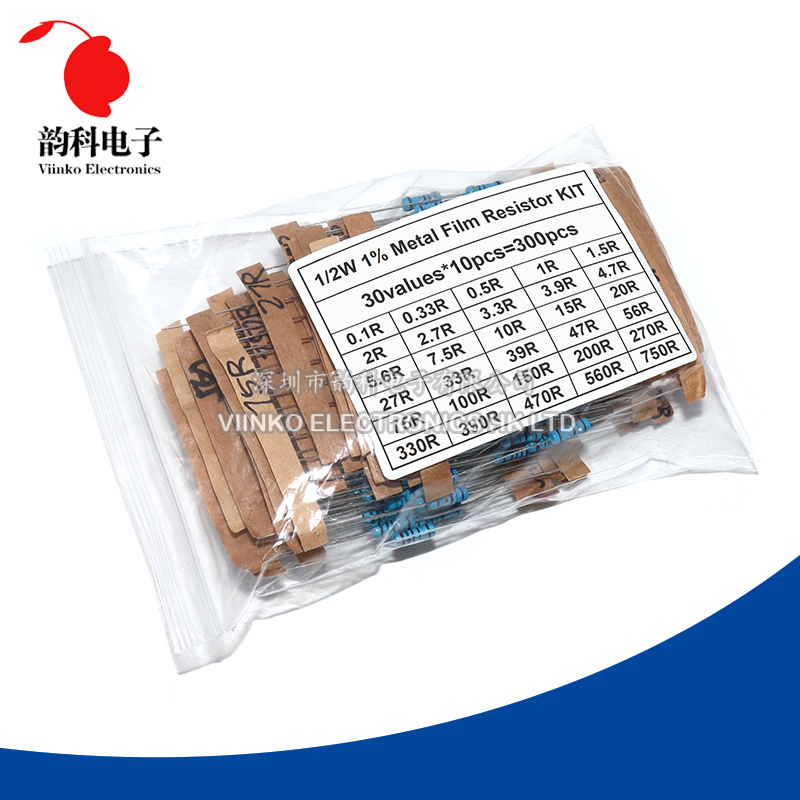 300PCS 150PCS 1/2W 1W 3W 2W Re - Resistor Kit 1 4W review and price