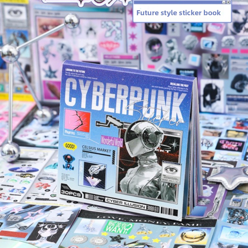 Cyberpunk Theme Die-Cut Sticke - Diy Electronics Book review and price