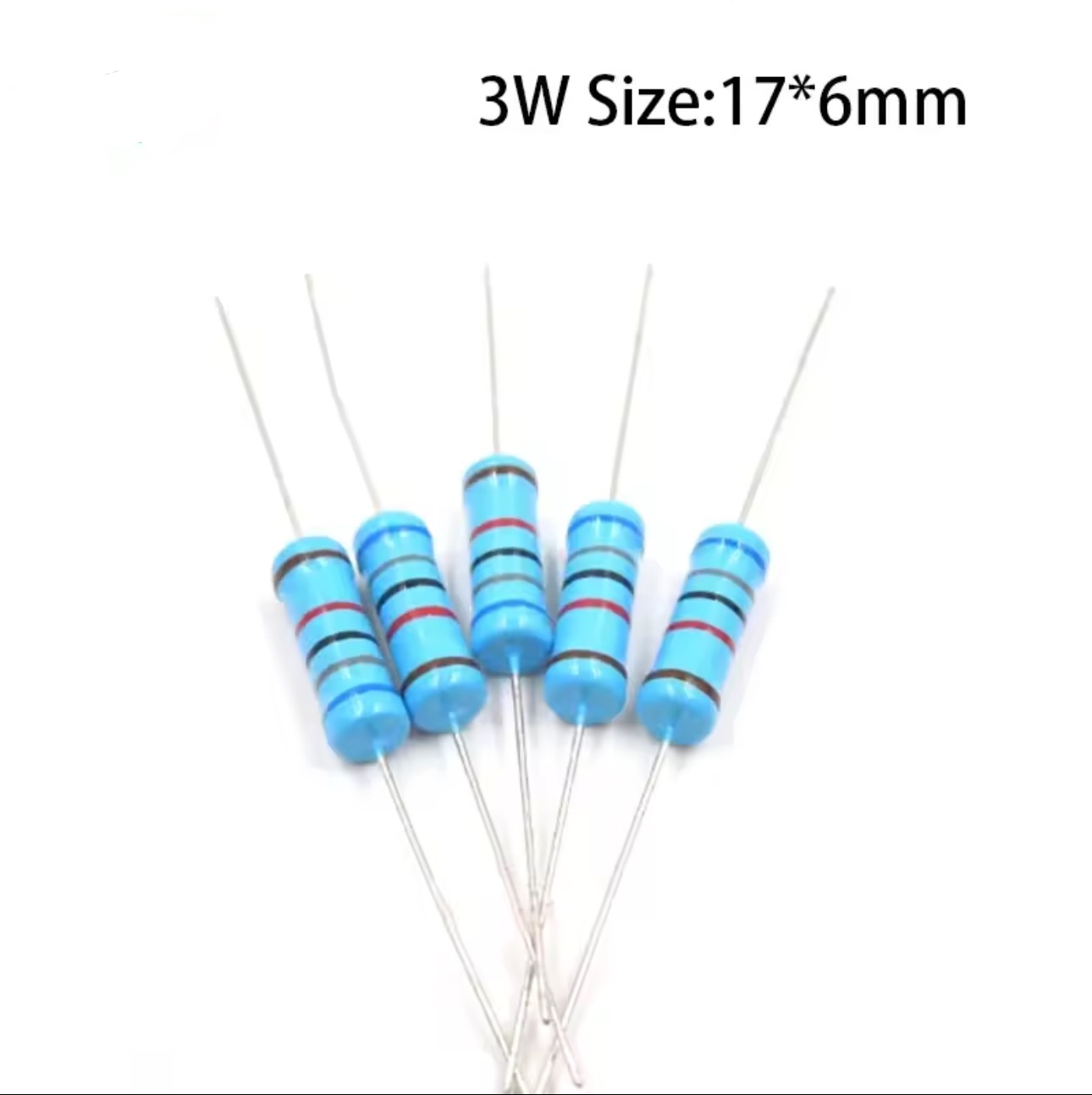 20pcs/lot 3W Metal Film Resist - Resistor Kit 1 4W review and price