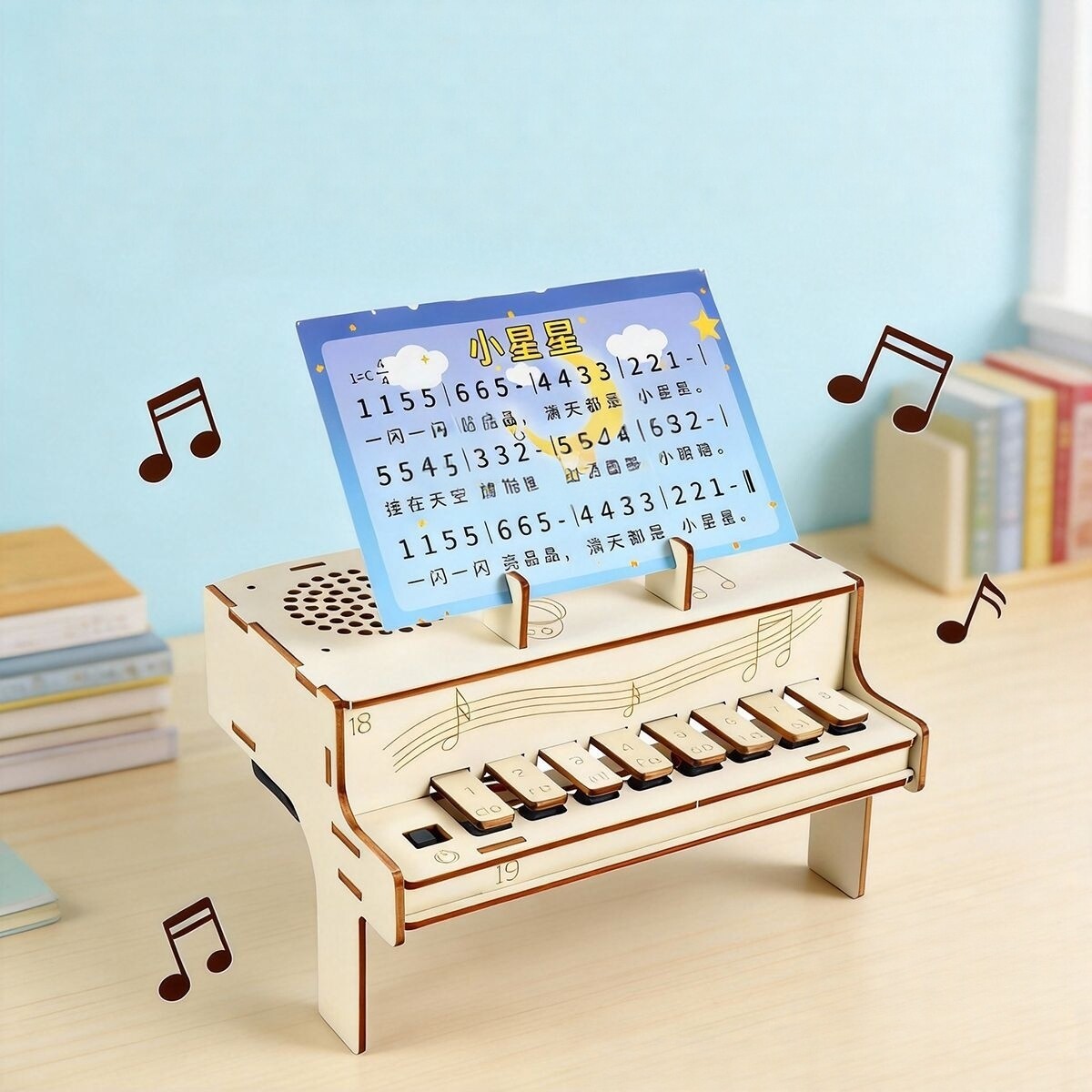DIY Wooden Electronic Piano Mo - Diy Electronics Music review and price