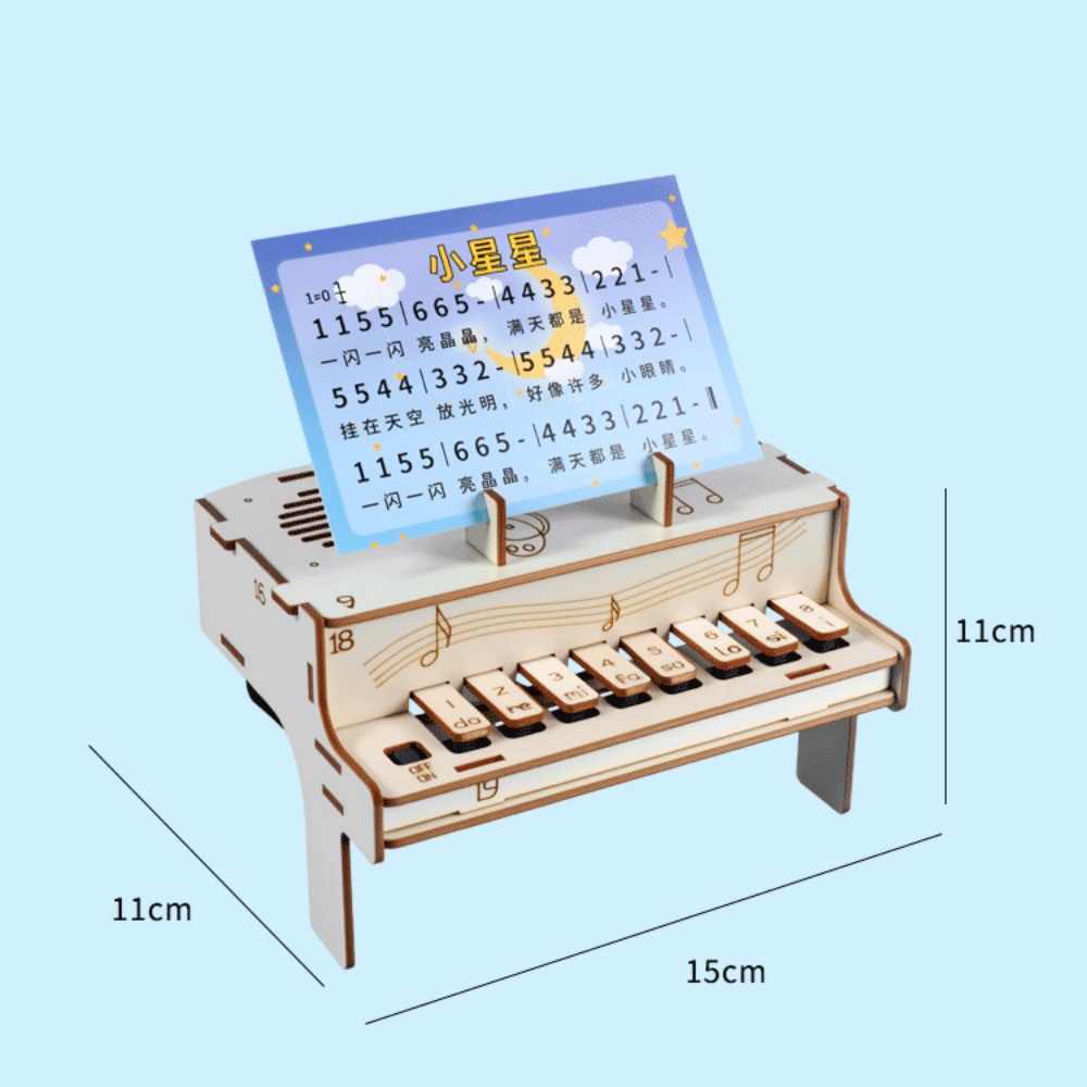 DIY Wooden Electronic Piano Mo - Diy Electronics Music review and price