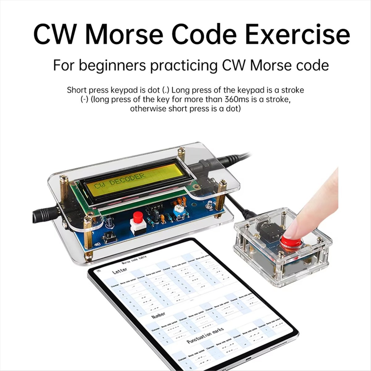 HDL DC9V CW Morse Code Decoder - Diy Audio Electronics Kit review and price