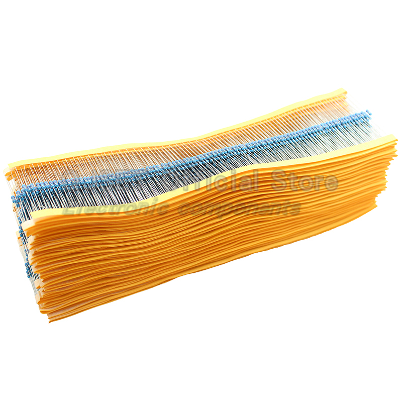100pcs 1/4W Metal Film Resisto - Resistor Kit 1 4W review and price